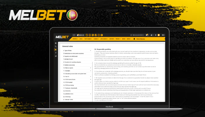 Responsibilities of Melbet users in Sri Lanka